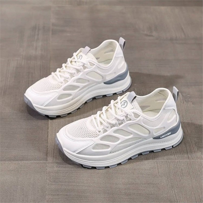Damen Atmungsaktive Laufschuhe mit flexiblem Mesh-Obermaterial und dämpfender Sohle EB
