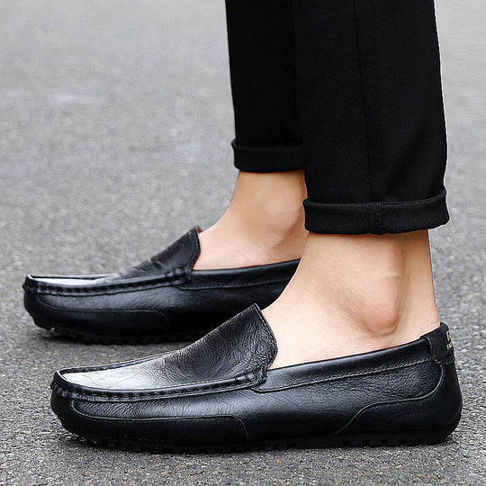 Herren Elegante Mokassins aus weichem Leder EB