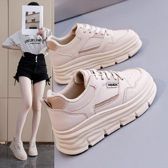 Damen elegante Chunky Sneakers mit dämpfendem Fußbett EB