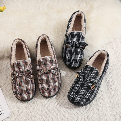 Damen Hausschuh-Slipper mit kuscheligem Kunstfell-Innenfutter EB