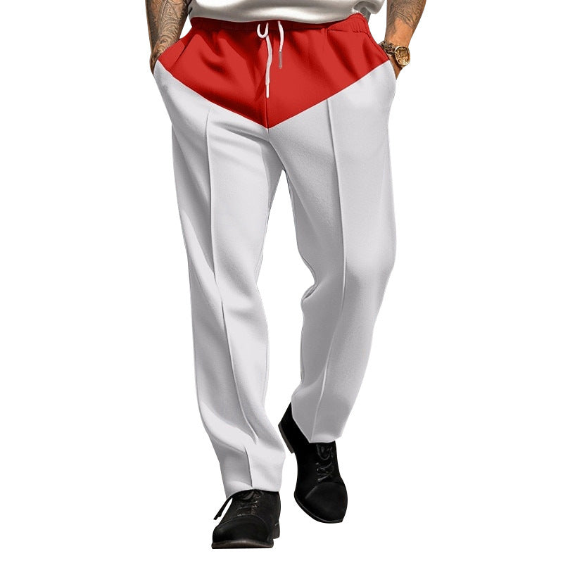 Herren Sportliche Jogginghose mit Kontrastdetails und verstellbarem Kordelzug EB