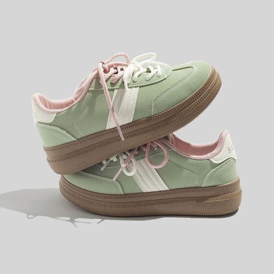 Damen Sportliche Sneakers mit gepolsterter Innensohle und rutschfester Gummisohle EB