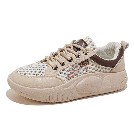 Damen Atmungsaktive Sneakers mit elastischer Schnürung und stabiler Sohle EB