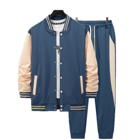 Herren Urbaner Sportanzug mit modischer Bomberjacke und Jogginghose EB