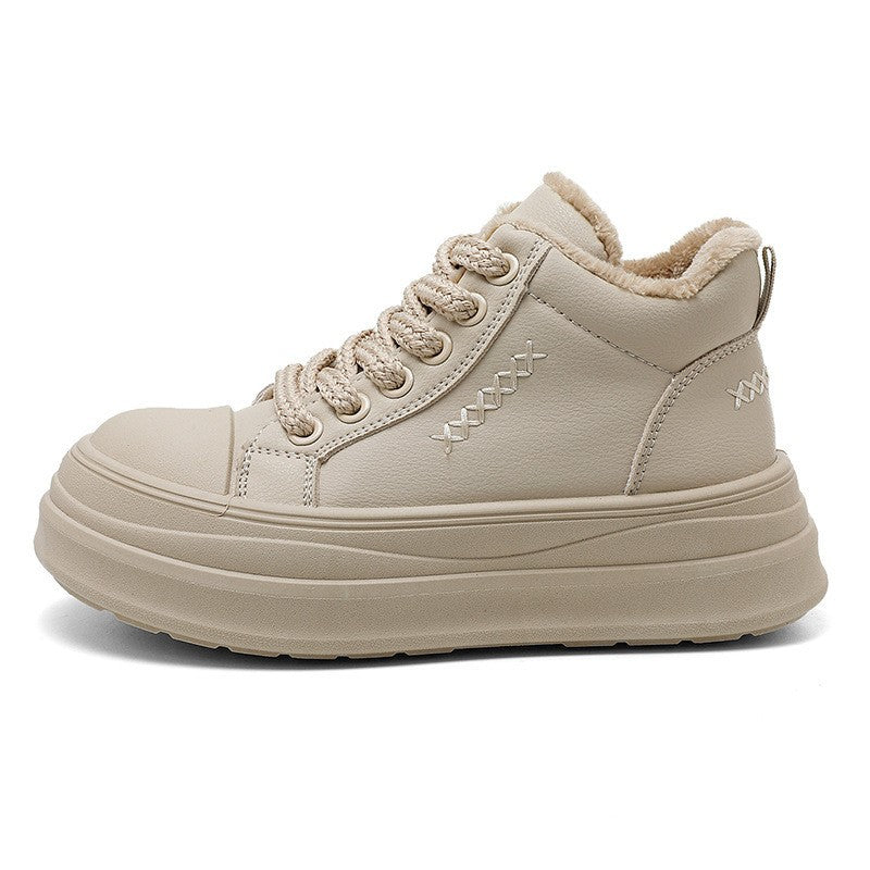Damen High-Top Sneakers mit warmem Fleece-Innenfutter und rutschfester Laufsohle EB