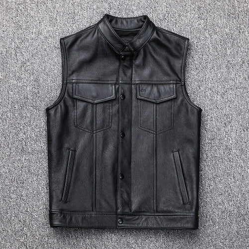 Herren elegante weste mit praktischen Taschen und Stehkragen EB
