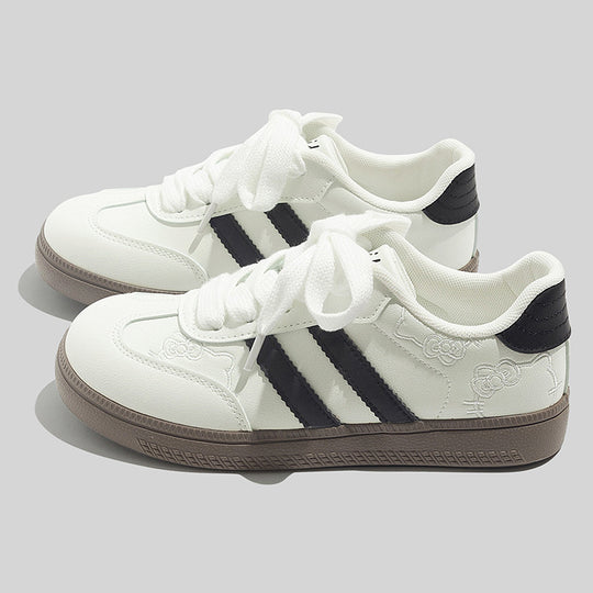 Damen Sportliche Sneakers mit floralem Design und weicher Dämpfung EB
