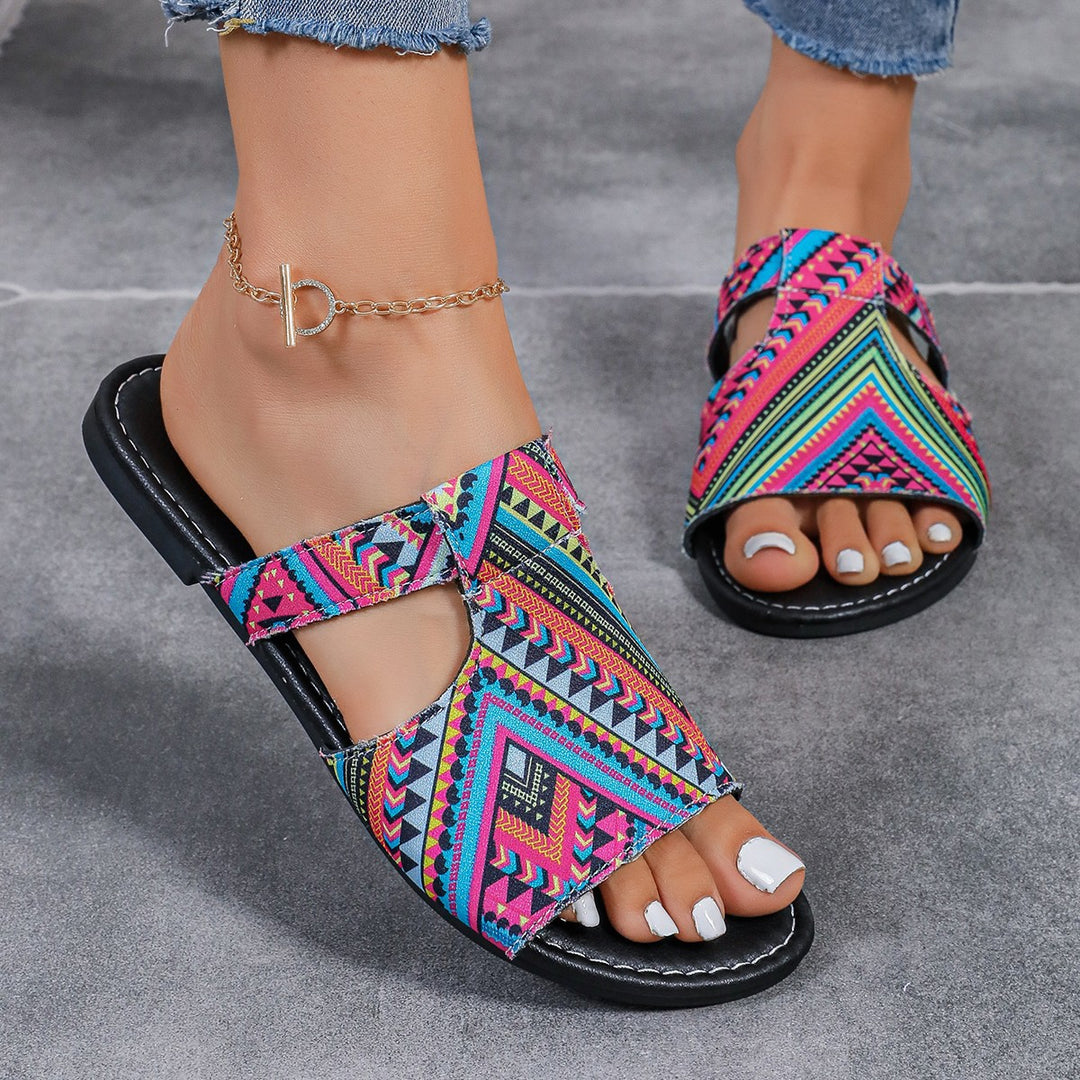 Damen Blumige Sandalen im modernen Design EB