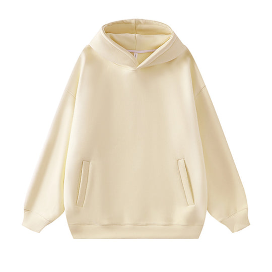 Damen lässiger Kapuzenpullover aus weichem Fleece mit praktischem Schnitt EB