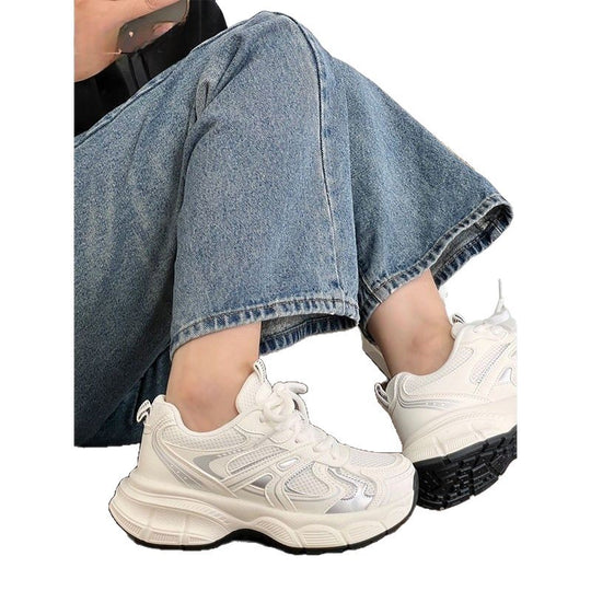 Damen Sportliche Sneakers mit atmungsaktivem Obermaterial und dämpfender Sohle EB