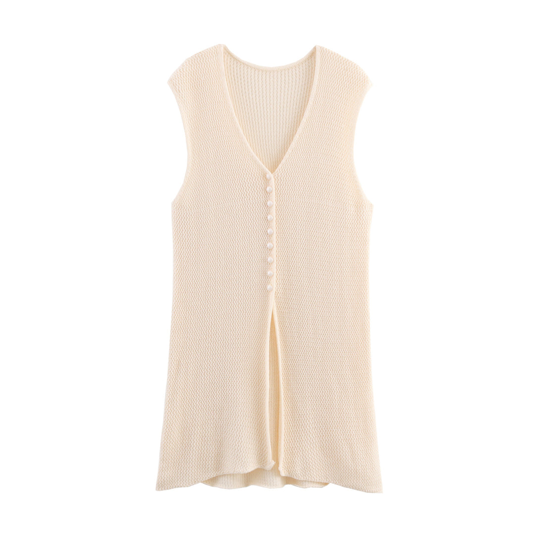Damen Strickcardigan mit asymmetrischem Design und elegantem Taillengürtel EB
