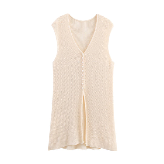 Damen Strickcardigan mit asymmetrischem Design und elegantem Taillengürtel EB