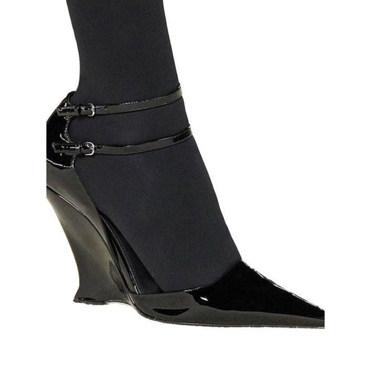 Damen Wedge-Pumps mit dekorativem Riemendesign EB