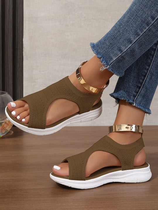 Damen Atmungsaktive Sport-Sandalen mit elastischem Obermaterial und rutschfester Sohle EB
