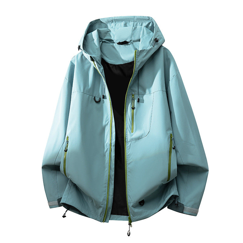 Damen technische Outdoorjacke mit multifunktionalen Taschen und verstellbarem Kapuzensystem EB