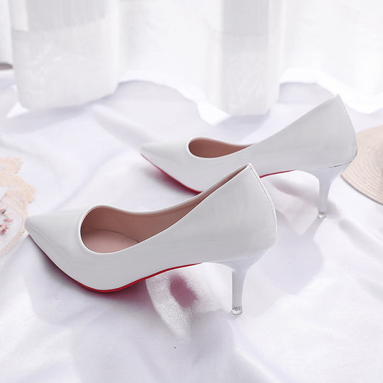 Damen elegante Stiletto-Pumps mit modischer Spitzenform EB