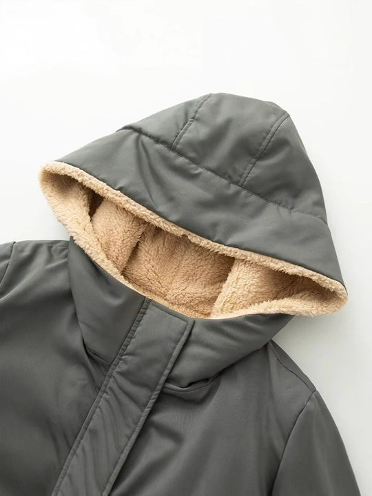Damen Übergangsjacke mit kuscheligem Innenfutter und praktischen Taschen EB