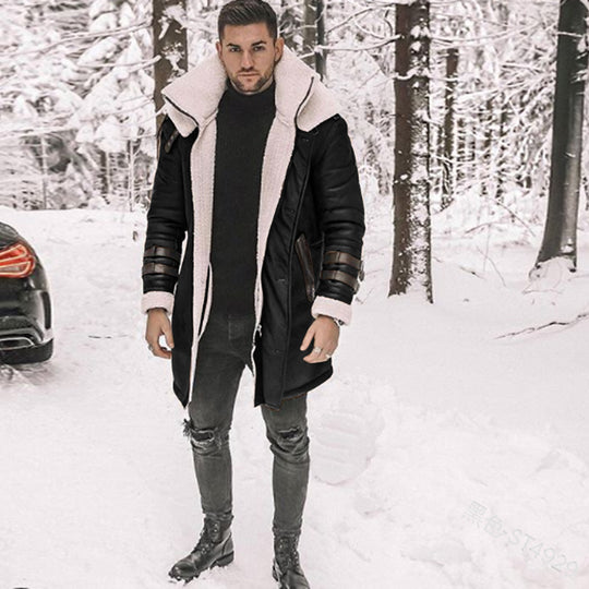 Herren Fliegerjacke mit luxuriösem Kunstfellfutter und modernen Akzenten EB