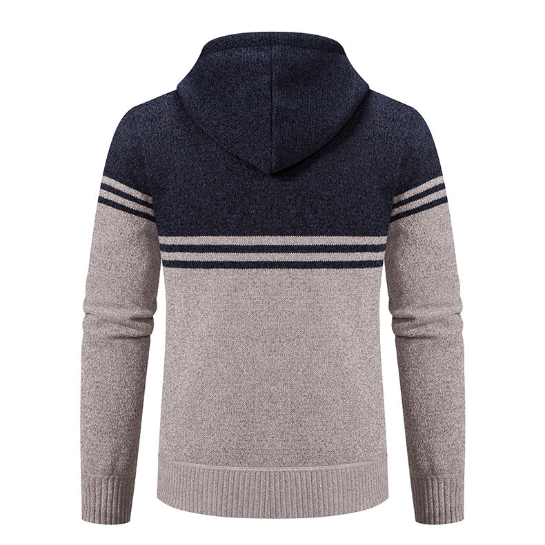 Herren modische Kapuzenjacke mit strukturiertem Design und Funktionen EB