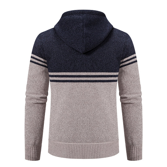 Herren modische Kapuzenjacke mit strukturiertem Design und Funktionen EB