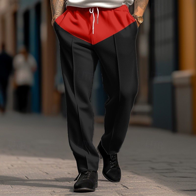 Herren Sportliche Jogginghose mit kontrastrierendem Bund und praktischen Taschen EB