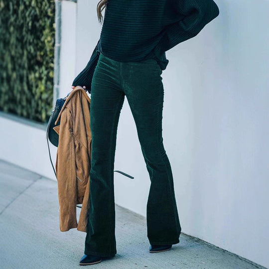 Damen Flared Jeans im eleganten 70er Jahre Stil EB