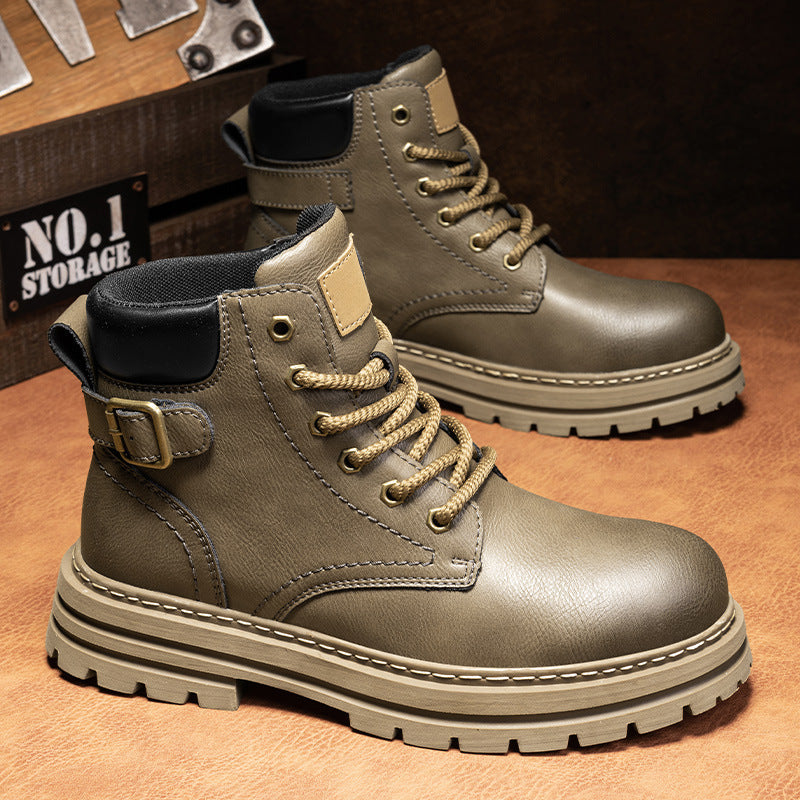 Damen Robuste Schnürboots aus strapazierfähigem Kunstleder EB