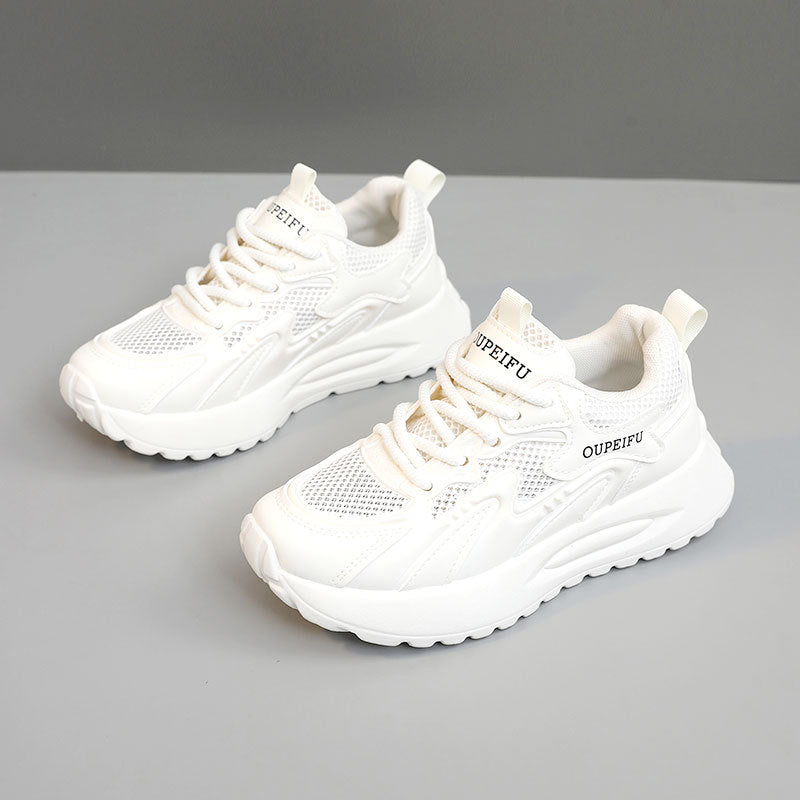 Damen moderne Sneaker mit atmungsaktiver Mesh-Oberfläche und dämpfender Sohle EB