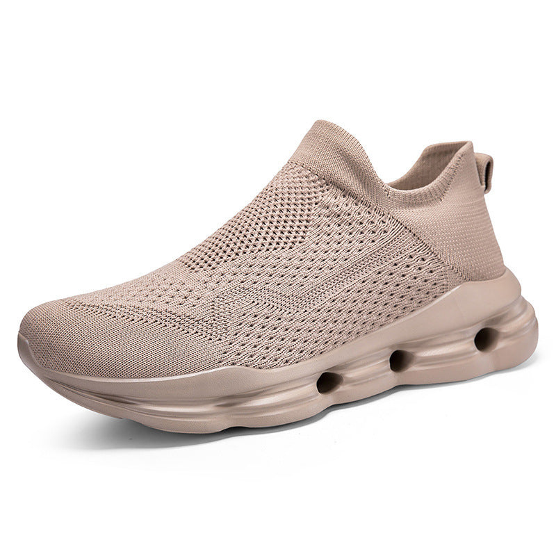 Damen Sportliche Strick-Sneaker mit atmungsaktiver Obermaterialstruktur EB