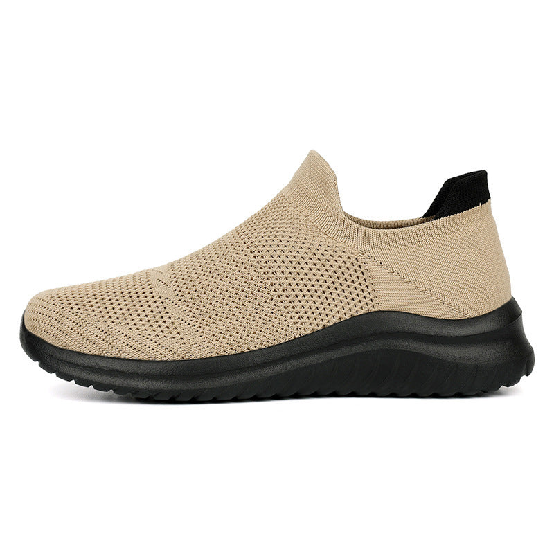 Damen Atmungsaktive Slip-On Sport Sneakers mit elastischem Tragegefühl EB
