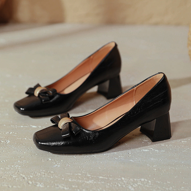 Damen elegante Schuhe mit Blockabsatz EB