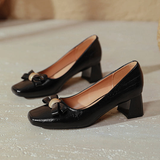 Damen elegante Schuhe mit Blockabsatz EB