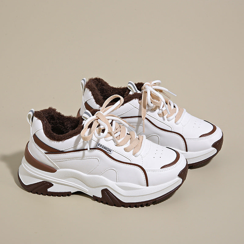 Damen Sportliche High-Top Sneakers mit kuscheligem Innenfutter EB