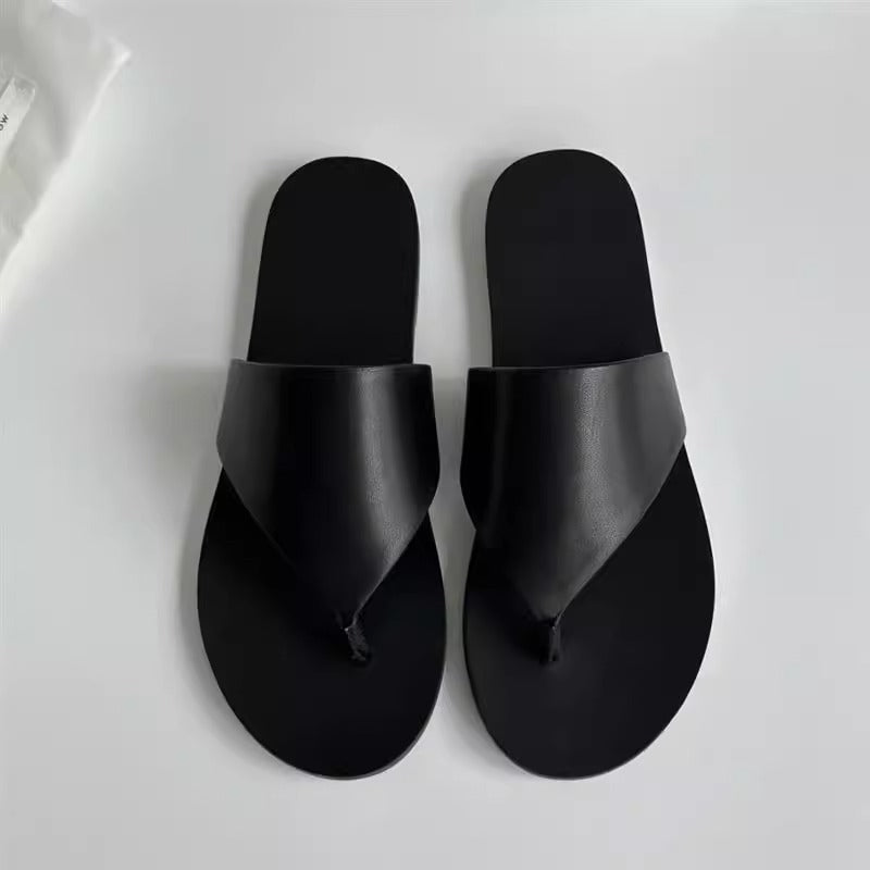 Damen zeitgemäße Zehentrenner-Sandalen mit bequemem Fußbett EB
