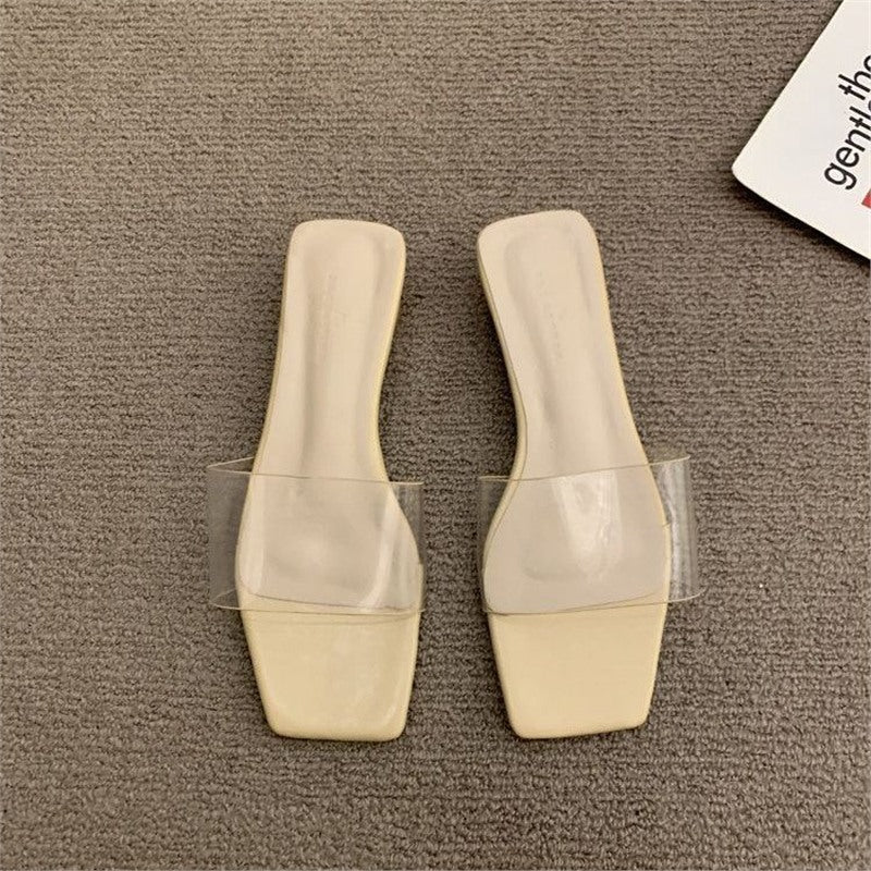 Damen elegante transparent Slipper EB