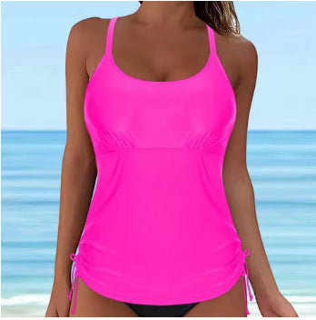Damen lässiges Tankini-Oberteil mit Schnürung EB