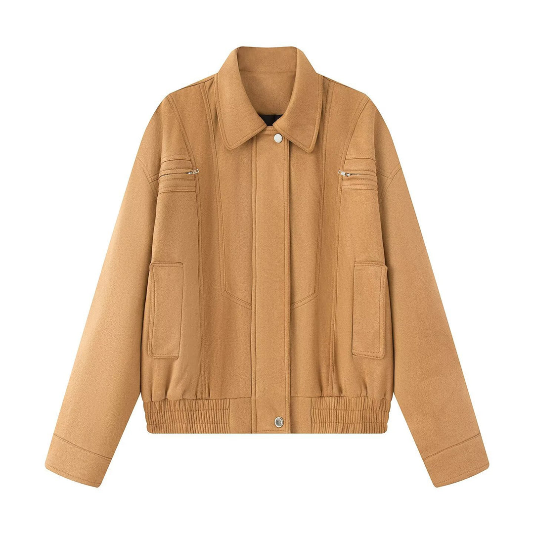 Damen Übergangsjacke im modernen Oversize-Schnitt mit praktischen Taschen EB