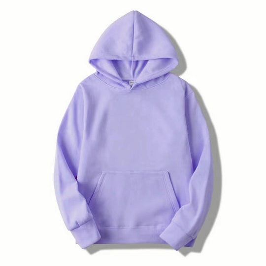 Unisex schlichter Kapuzenpullover mit Kängurutasche, gerippten Bündchen und relaxed Fit EB