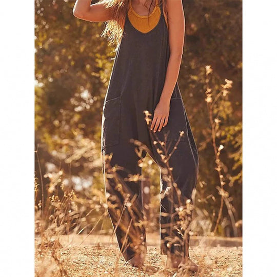 Damen Overall mit lässigem Schnitt und praktischen Taschen EB