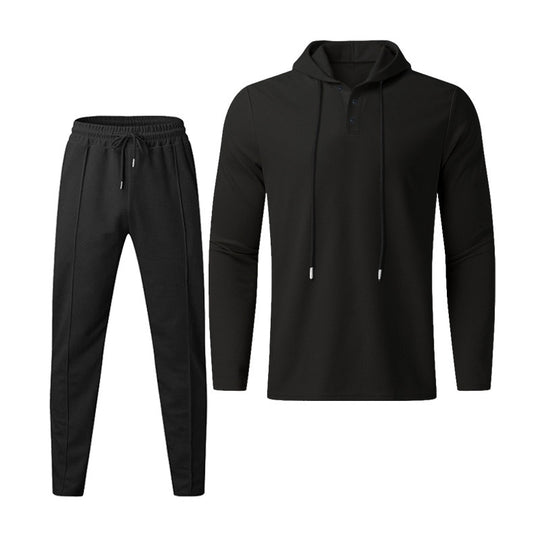 Herren sportives Hoodie und Jogginghose Set im strukturierten Design EB