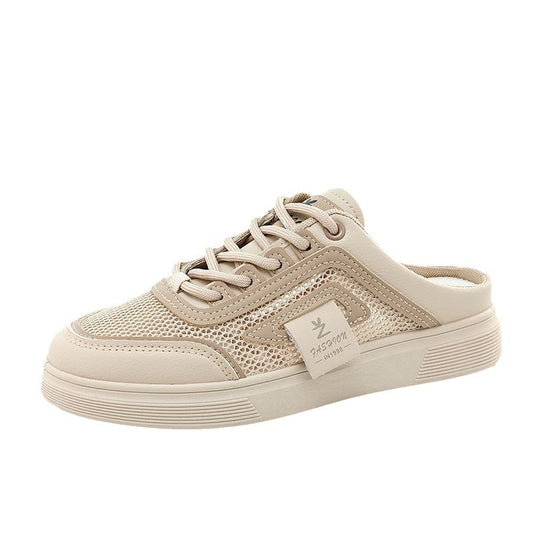 Damen leichte Slip-On Sneakers mit atmungsaktiver Mesh-Oberfläche EB