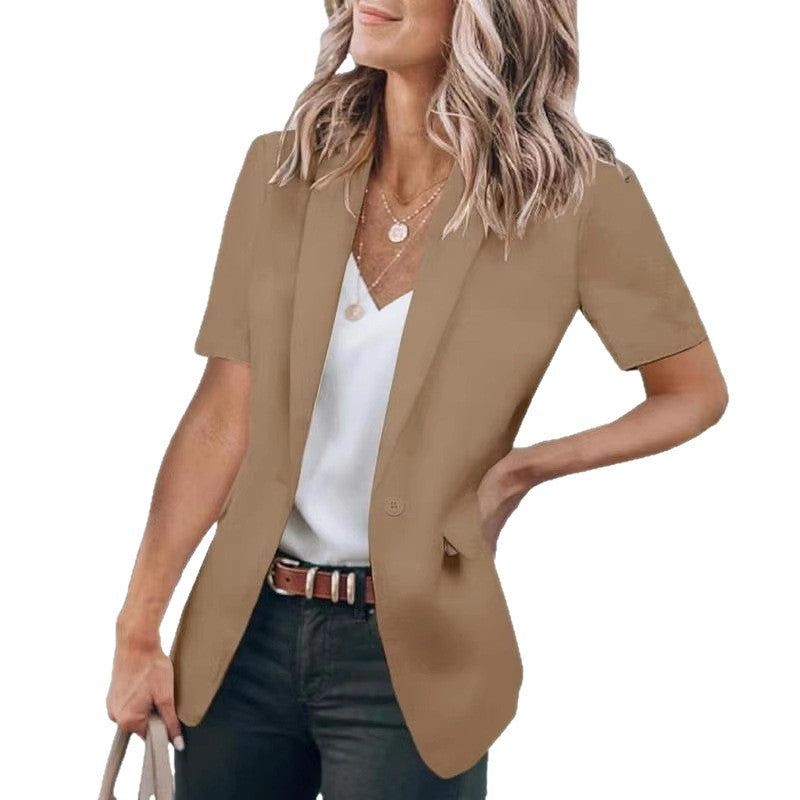 Damen Blazer mit Kurzarm und elegantem Schnitt EB