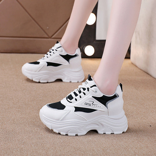 Damen Chunky Sneakers mit atmungsaktiver Oberflächenstruktur und dämpfendem Komfort EB