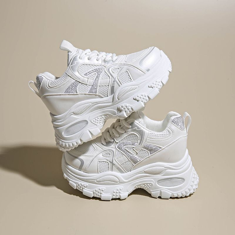 Damen Sportliche Chunky Sneakers mit dämpfender Sohle EB