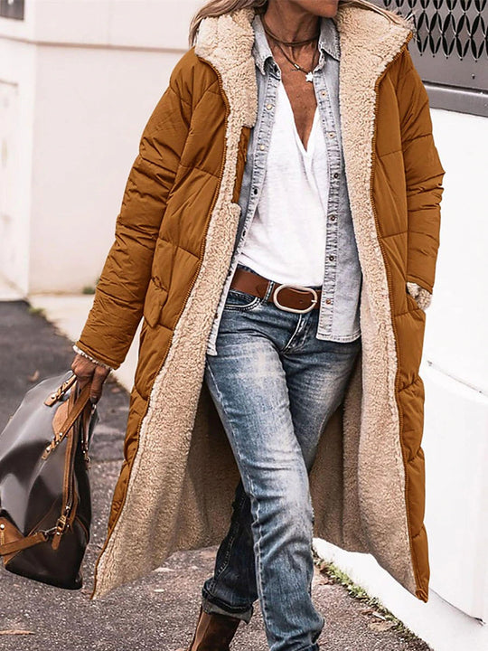 Damen Teddy-Parka mit besonders weichem Innenfutter und figurbetontem Design EB
