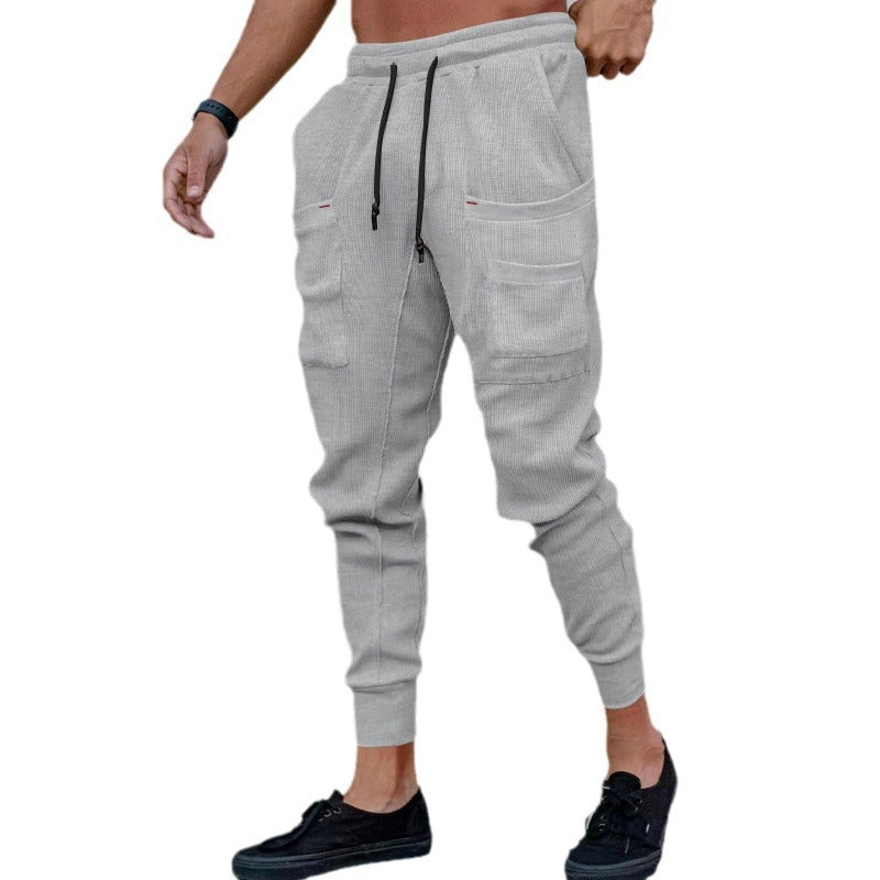 Herren lässige Cargo-Jogginghose mit elastischem Bund und praktischen Taschen EB