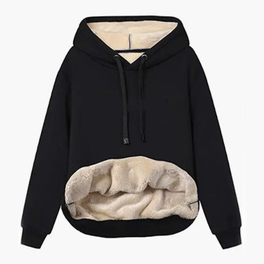 Damen Kuscheliger Kapuzenpullover mit Fleece-Futter EB