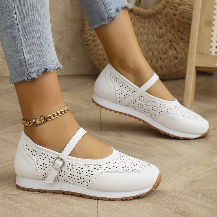 Damen Komfortable Riemchen-Slipper EB