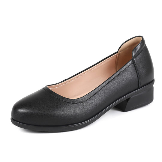 Damen Mary Jane Pumps mit bequemem Blockabsatz und modischem Schnallenakzent EB