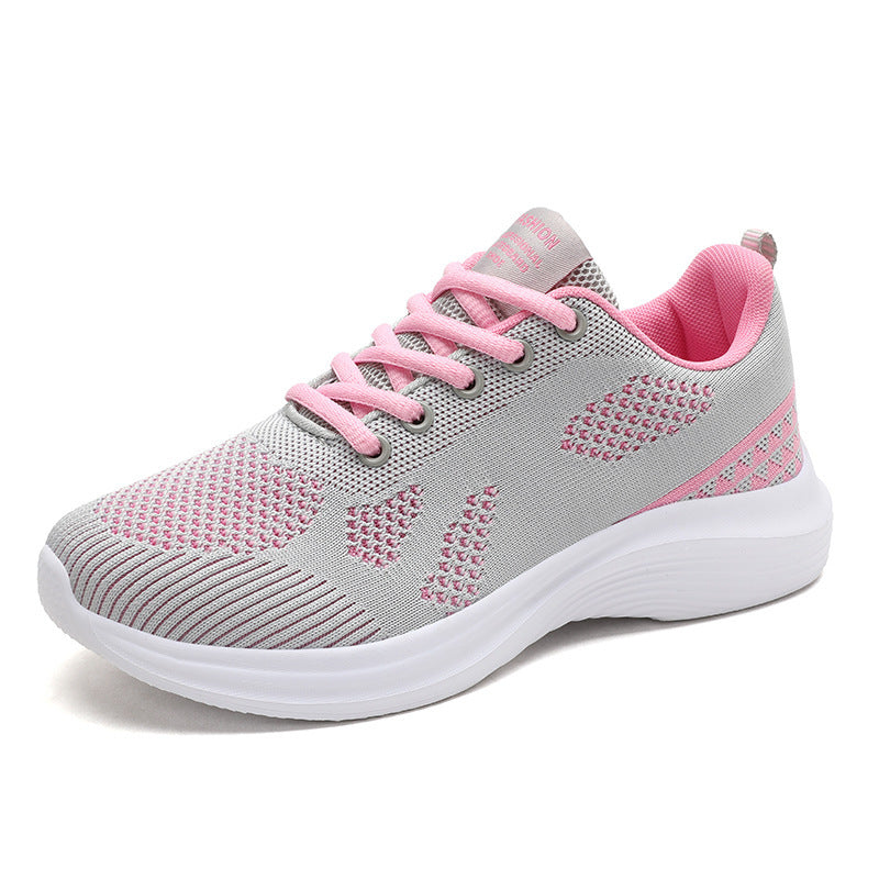 Damen Modische und atmungsaktive Sneaker mit flexiblem Mesh-Obermaterial EB